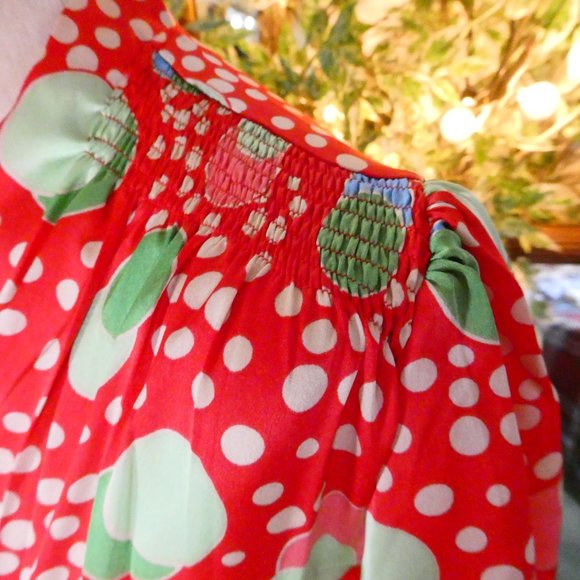 The Seamstress of Bloomsbury 1940's Style Atomic Satin Mabel Dress Sz UK8 - Picture 5 of 11